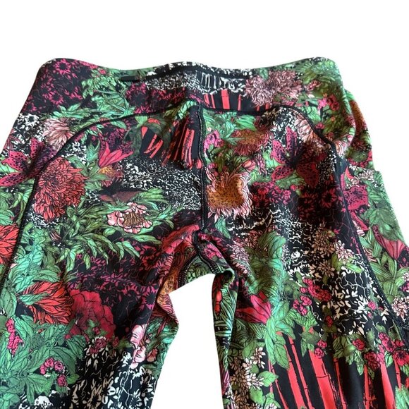 Lululemon Wunder Under Bold Floral Print Leggings Full Length Stretch Size 8 - Picture 8 of 10
